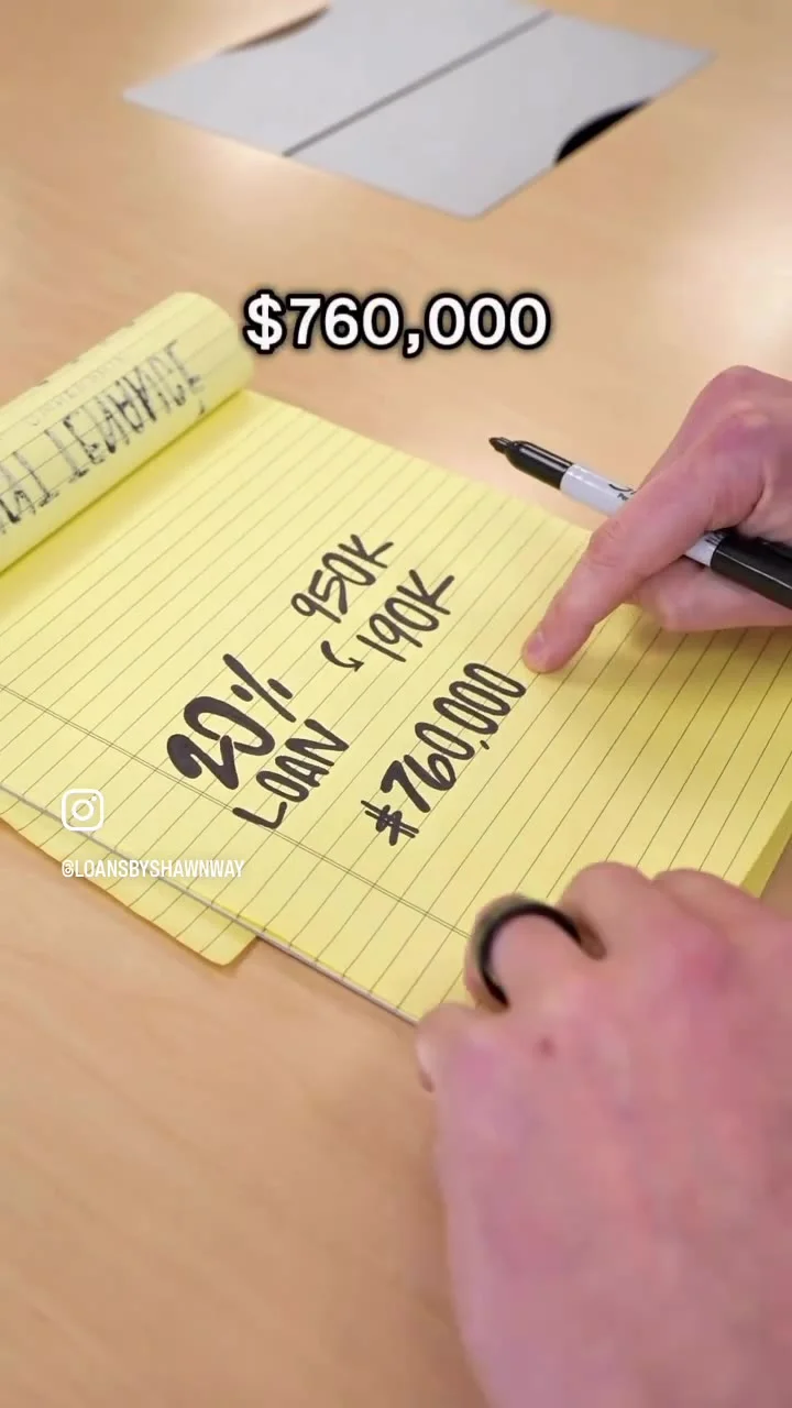 Shawn’s actual handwritten discount-points example from his video